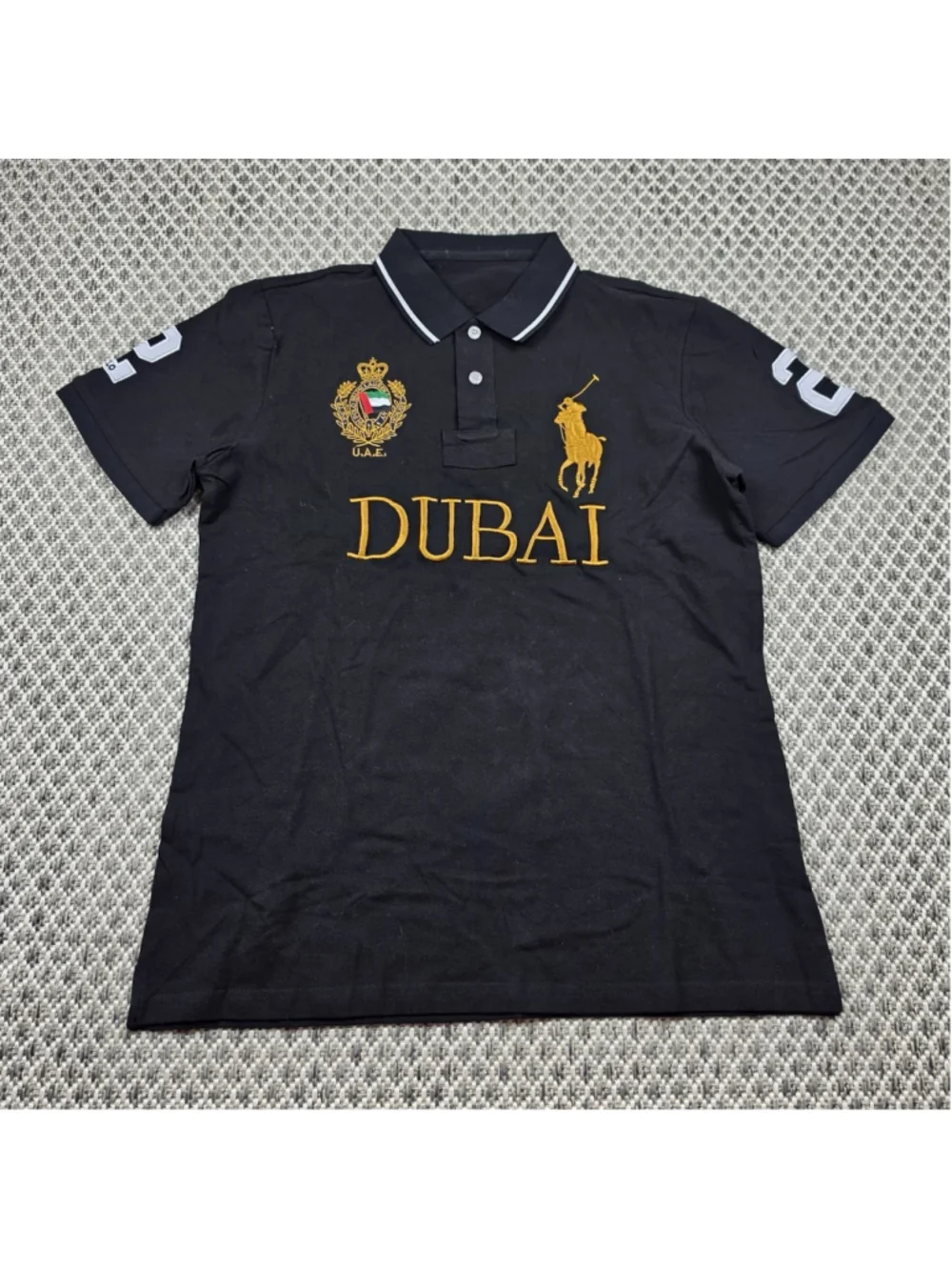 Big Pony City Polo Shirts L Dubai Milan Chicago Lot of 3